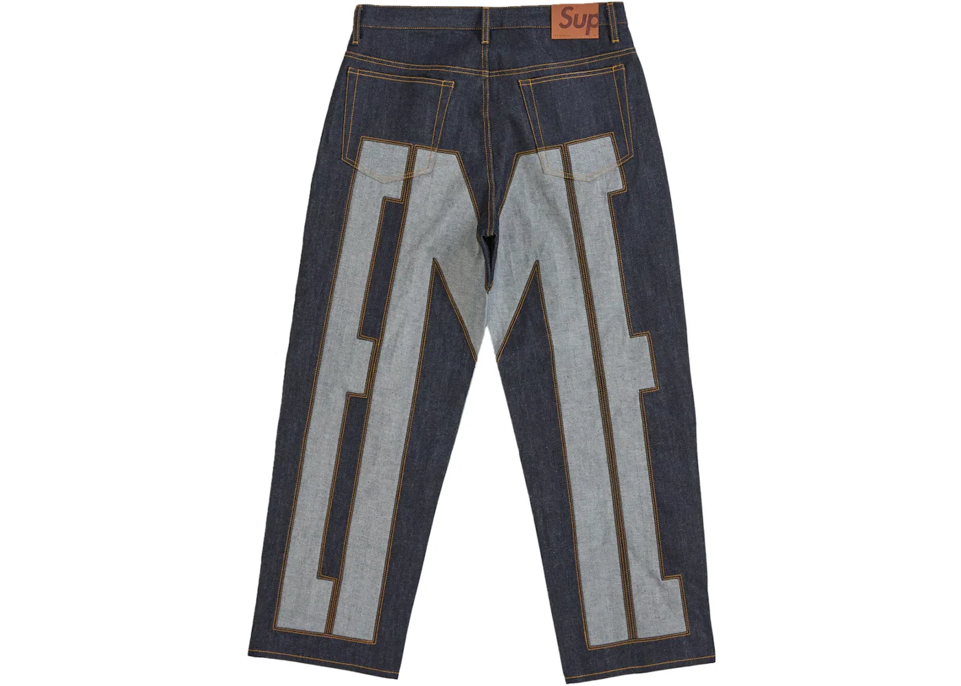Мужские джинсы свободного кроя Supreme Inset Spellout Baggy Jean Supreme, Rigid Indigo — фото 2