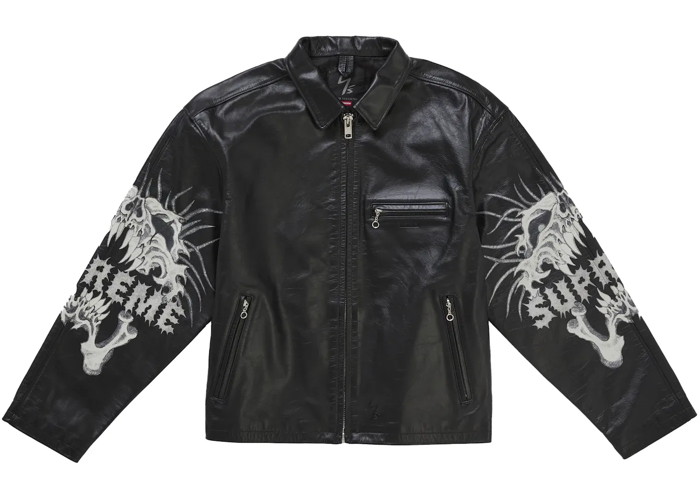 Мужская кожаная куртка от Supreme Y's by Yohji Yamamoto Supreme, Black