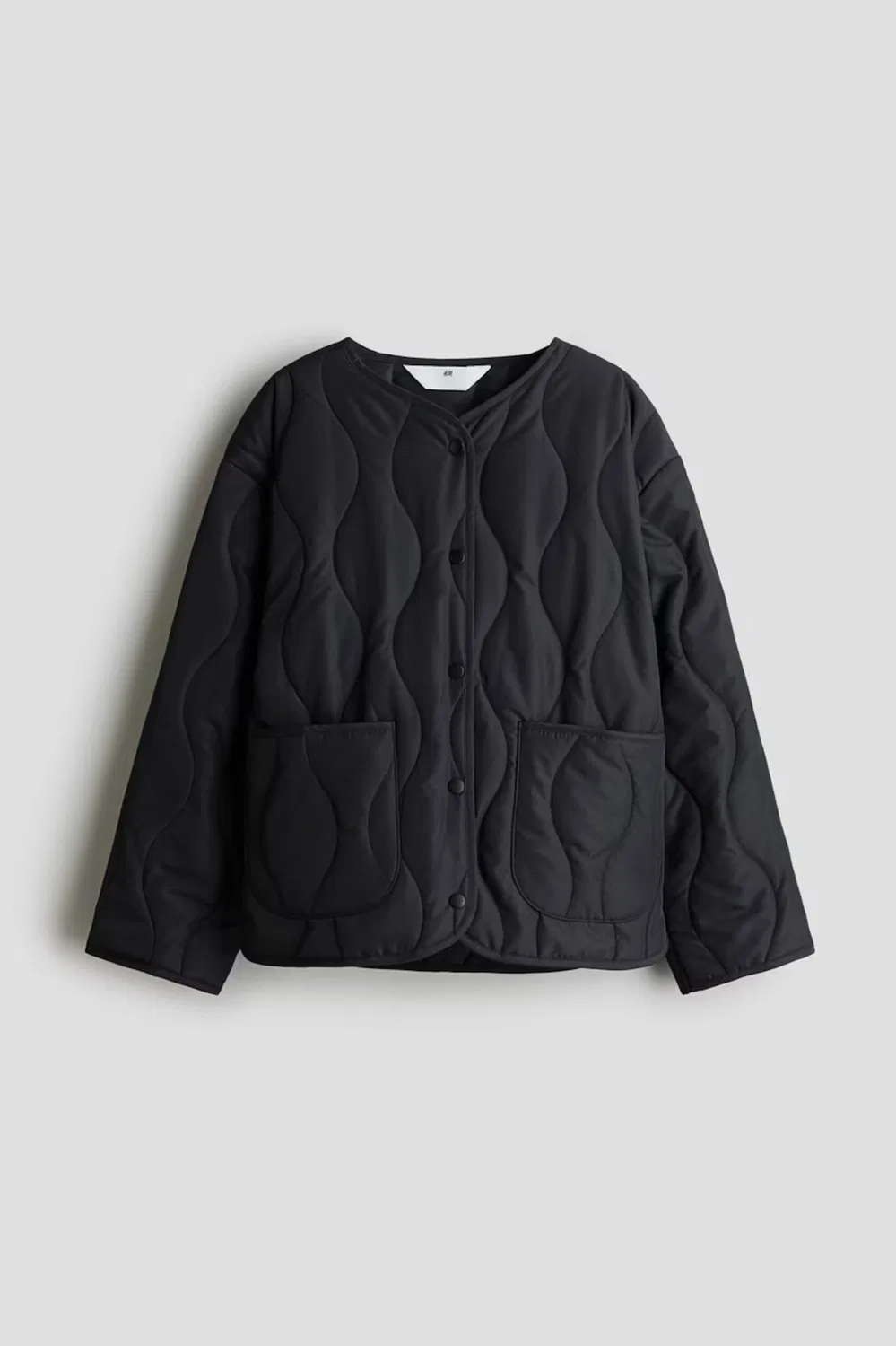 Стеганая куртка H&M, Marineblau