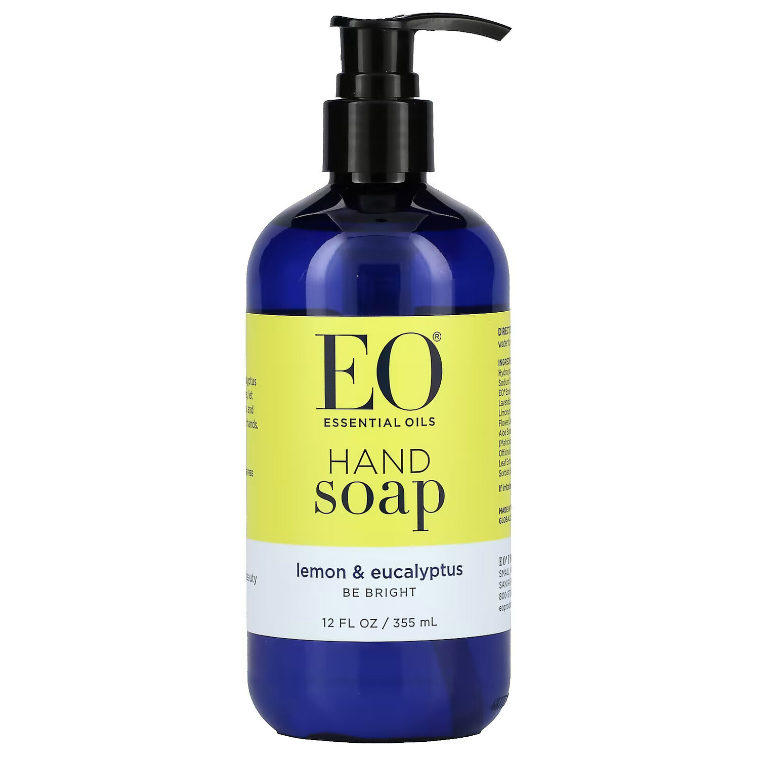 

EO Products, Жидкое мыло для рук, лимон и эвкалипт, 12 жидких унций (360 мл)