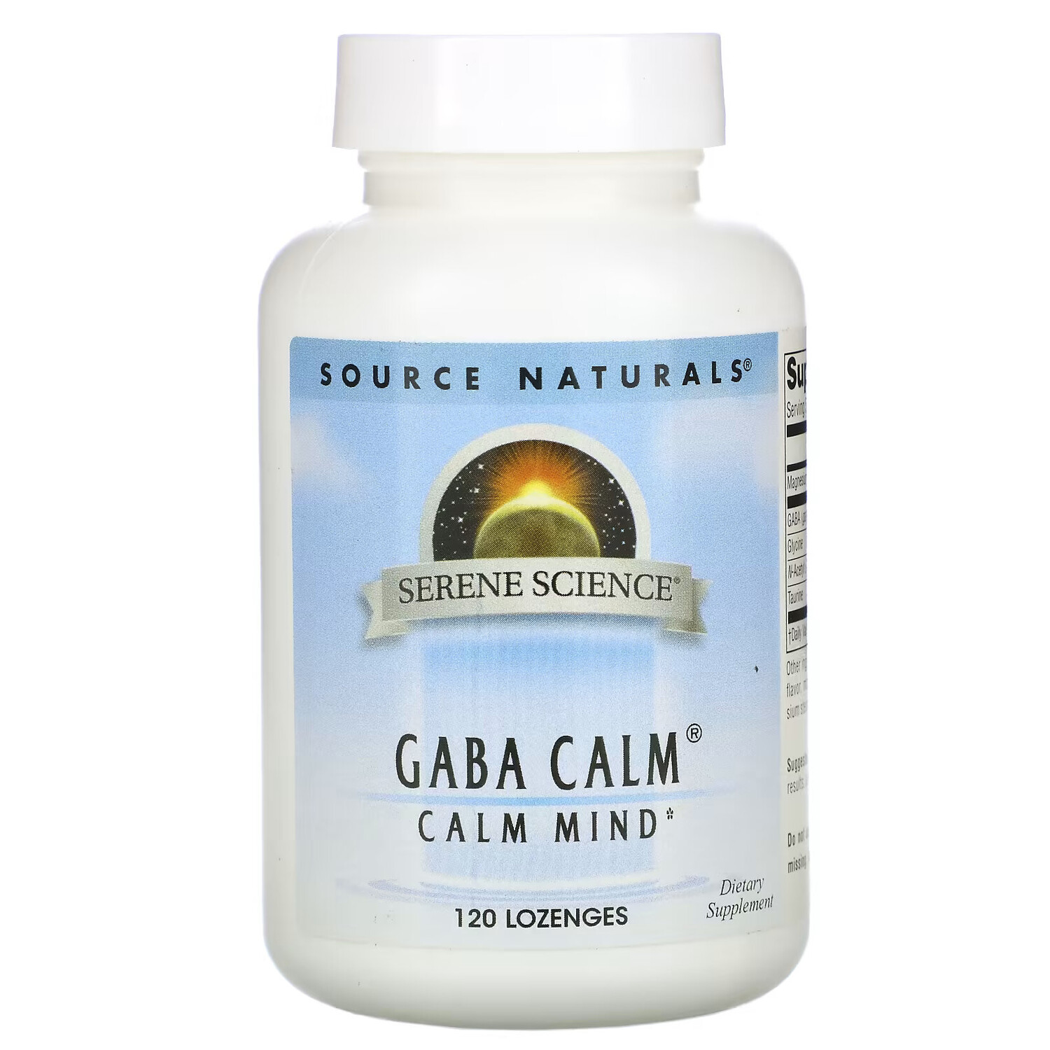

Source Naturals, GABA Calm, ГАМК, 120 таблеток для рассасывания