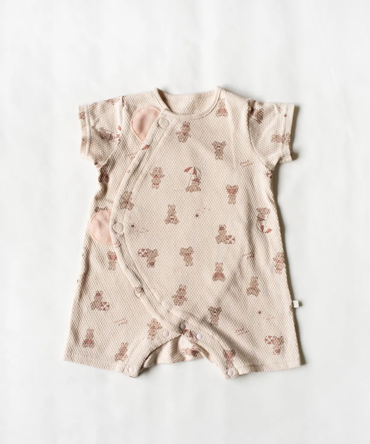 Детский летний комбинезон-боди с анималистическим принтом, модель Animal Print Summer, mocmof, Pink