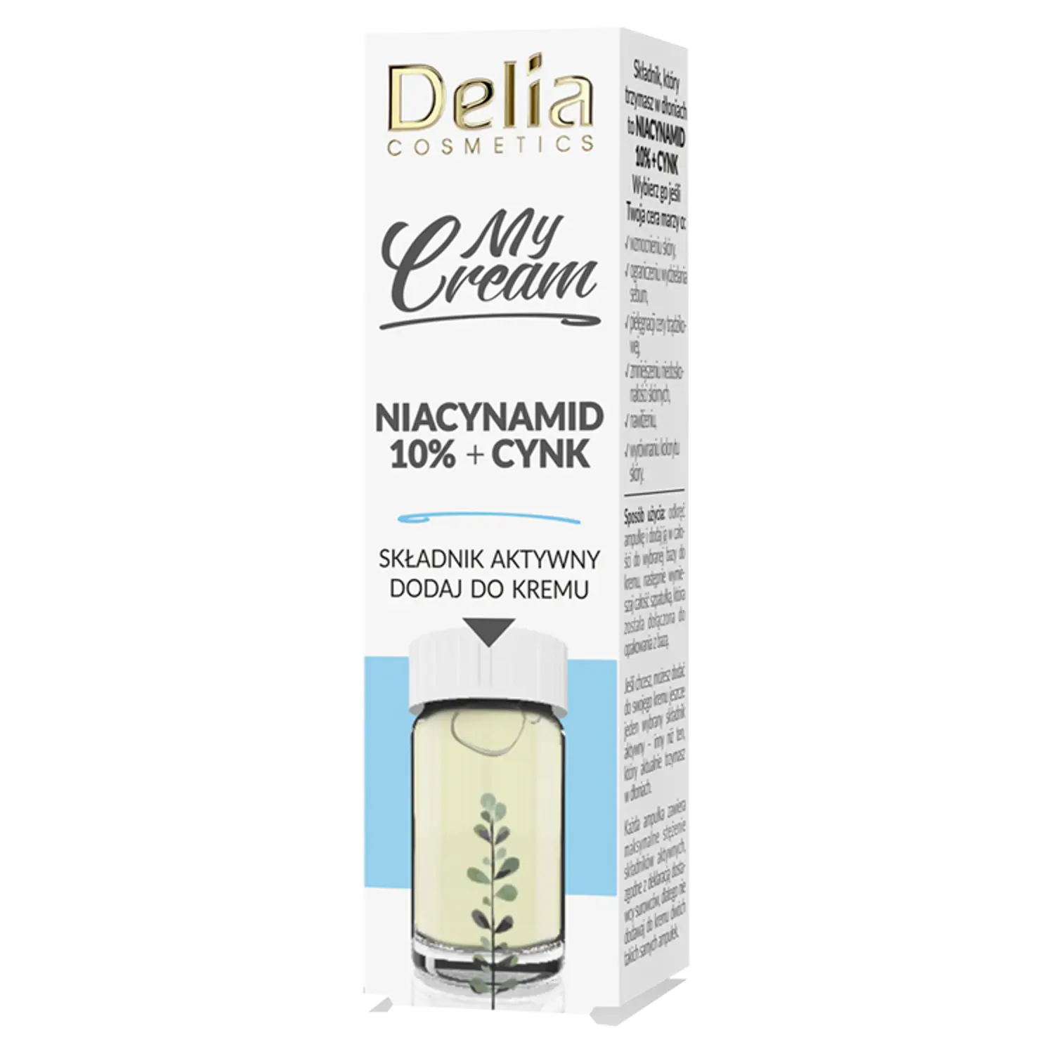 

Delia My Cream ампула ниацинамид 10% + цинк для лица, 5 мл