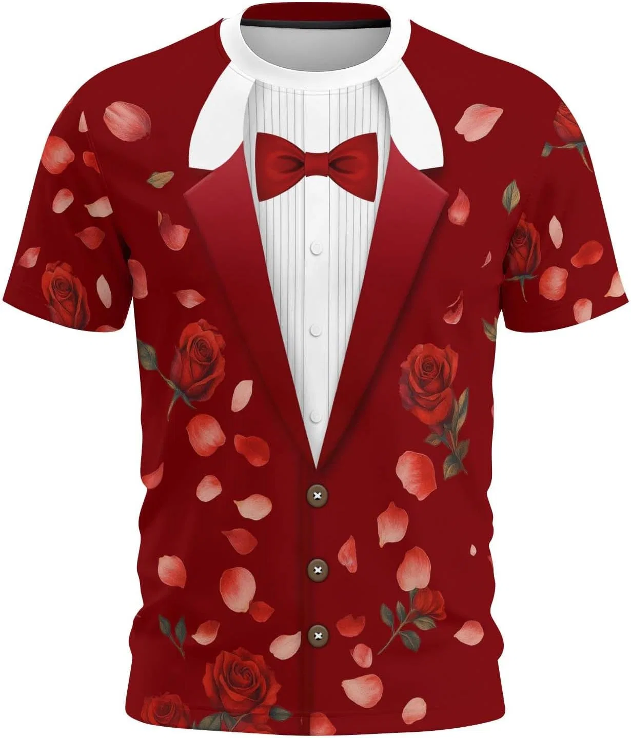 Мужская футболка с принтом Tuxedo Generic, Red