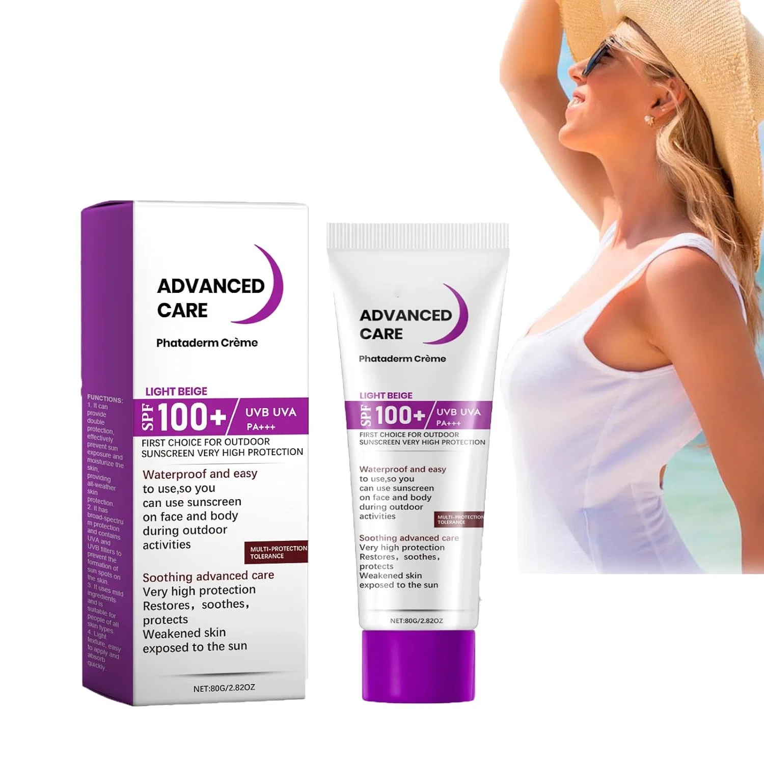 Солнцезащитный крем SPF 100, Generisch, 80 г