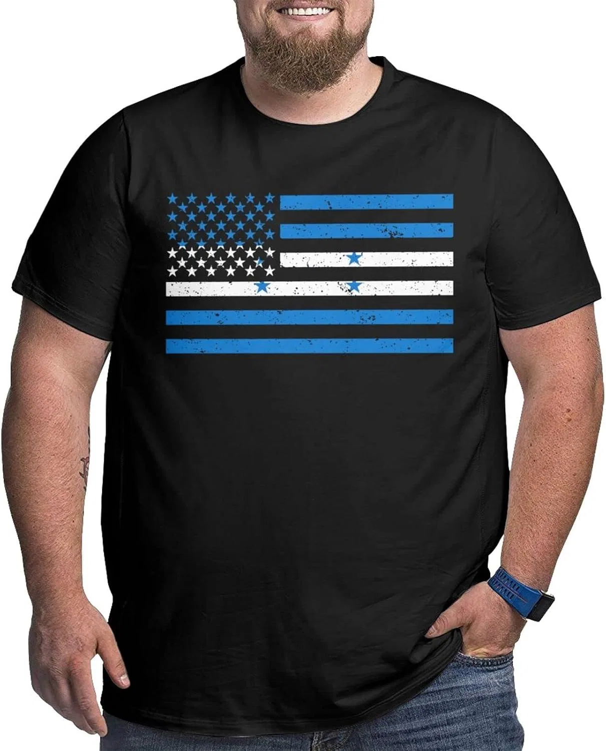 Мужская футболка с графическим принтом Regular Fit, Honduras Flag3