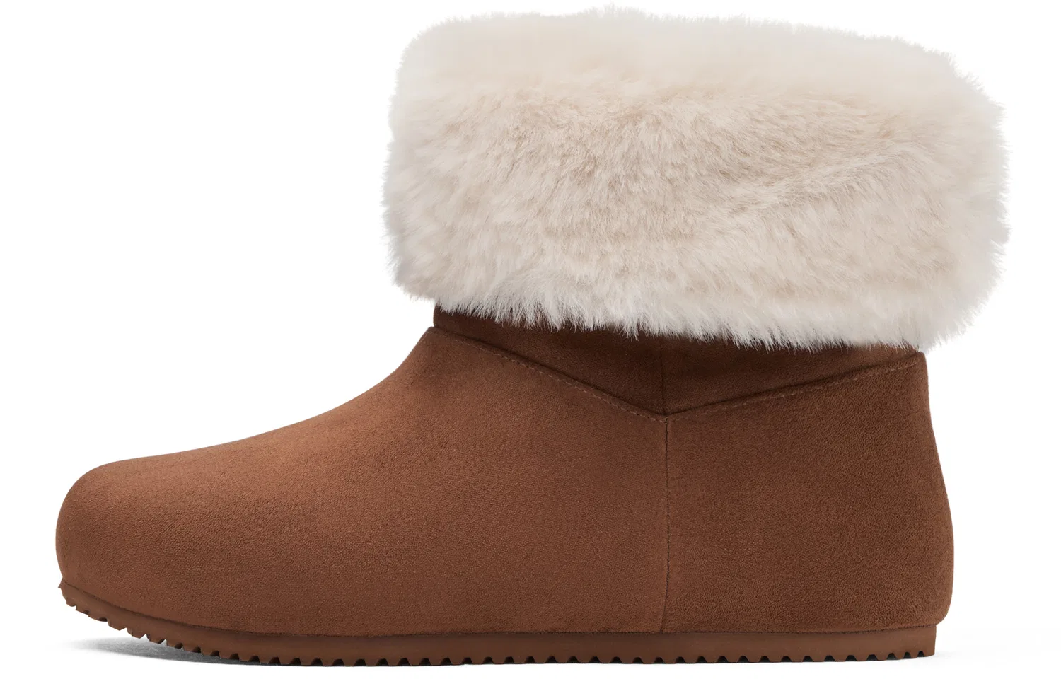 Детские ботинки на меху, круглый носок, CHARLES&KEITH, Brown