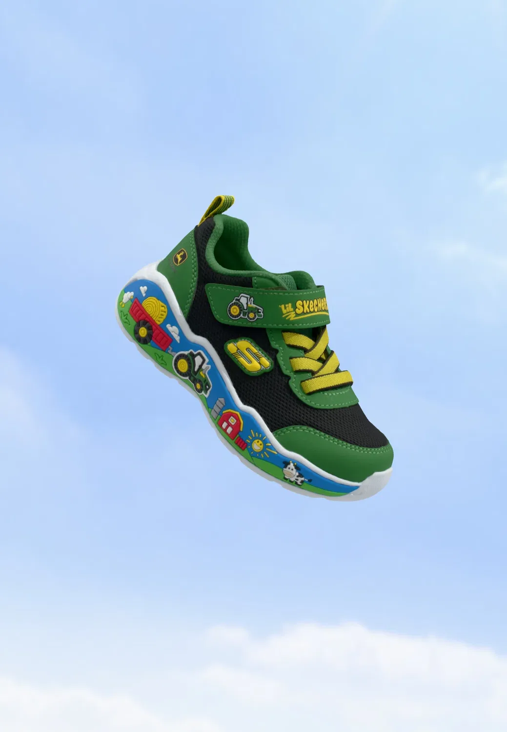 Игровая сцена - кроссовки Skechers, Green/Black/Multi-Coloured