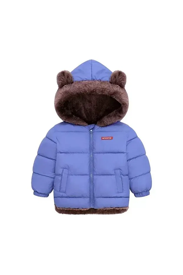 Детское пальто для девочек с капюшоном Melisam.Msg, Blue