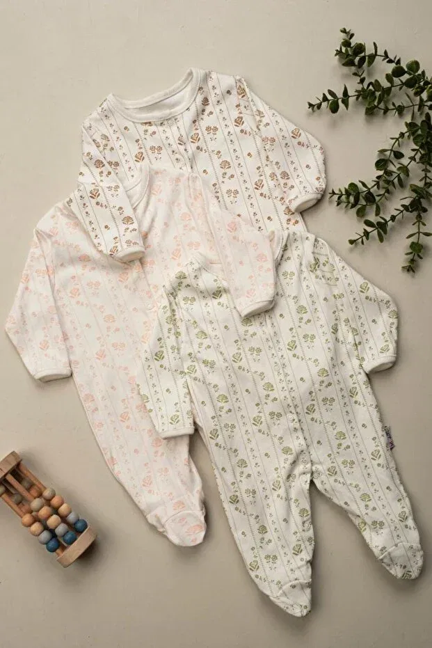Детский комбинезон для девочек с цветочным принтом Enia Baby, Multicolor — фото 2