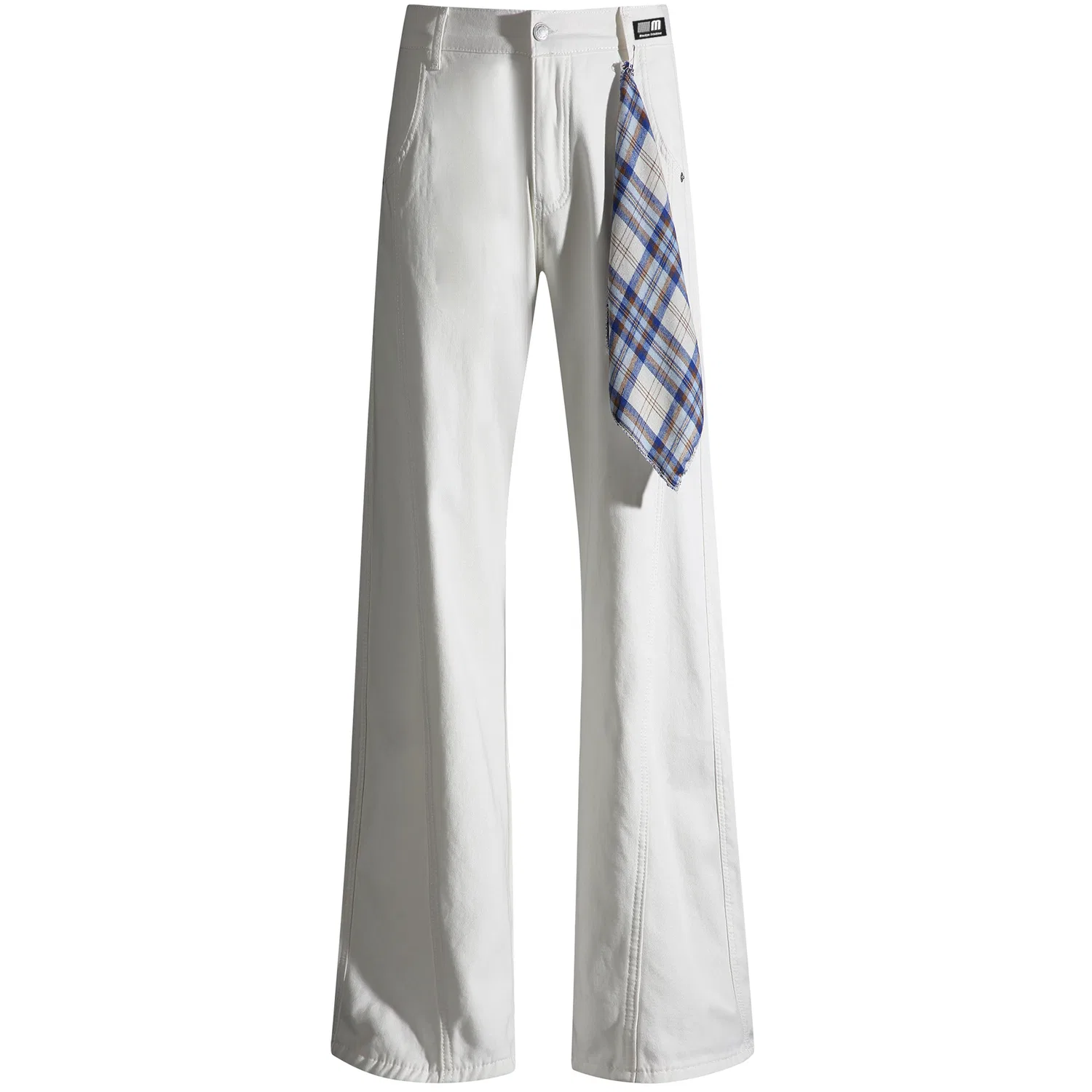 Детские джинсы прямого кроя с начесом Mackyo, White All-Season Regular Edition
