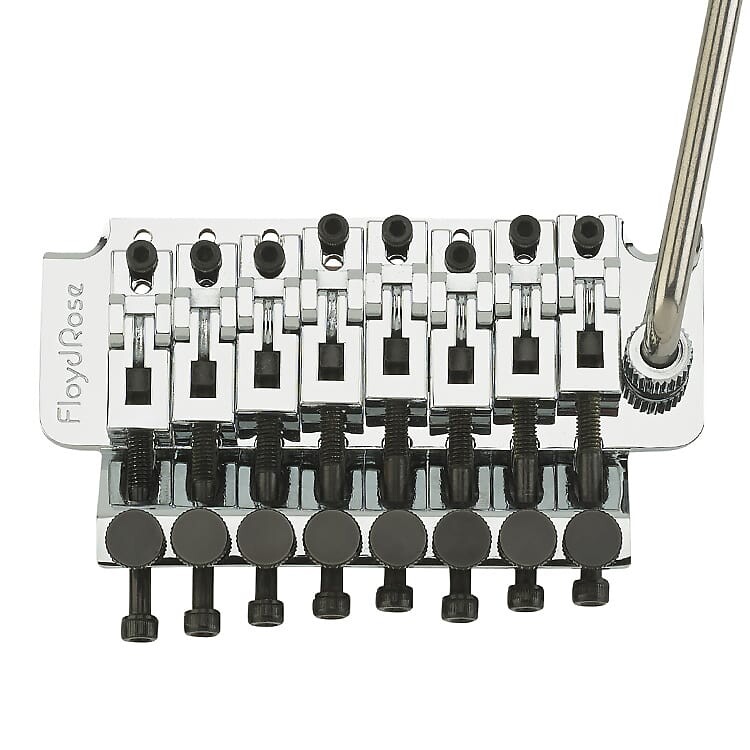 

Аутентичная 8-струнная система тремоло Floyd Rose - Chrome Floyd Rose 8-String Tremolo