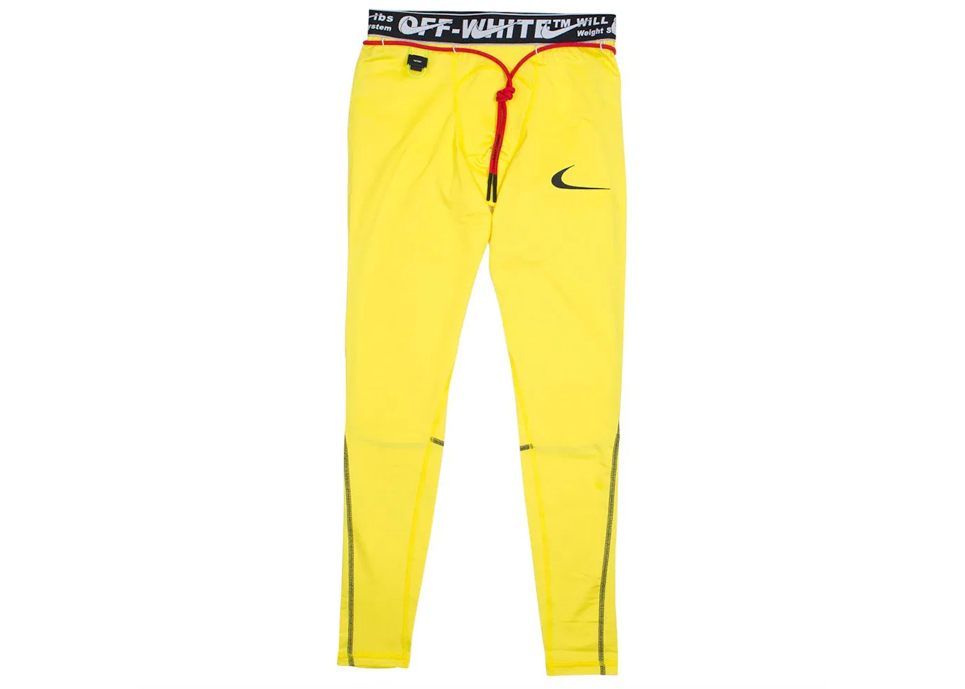 Женские леггинсы Nike x Off-White Running Pro Tights, Opti Yellow