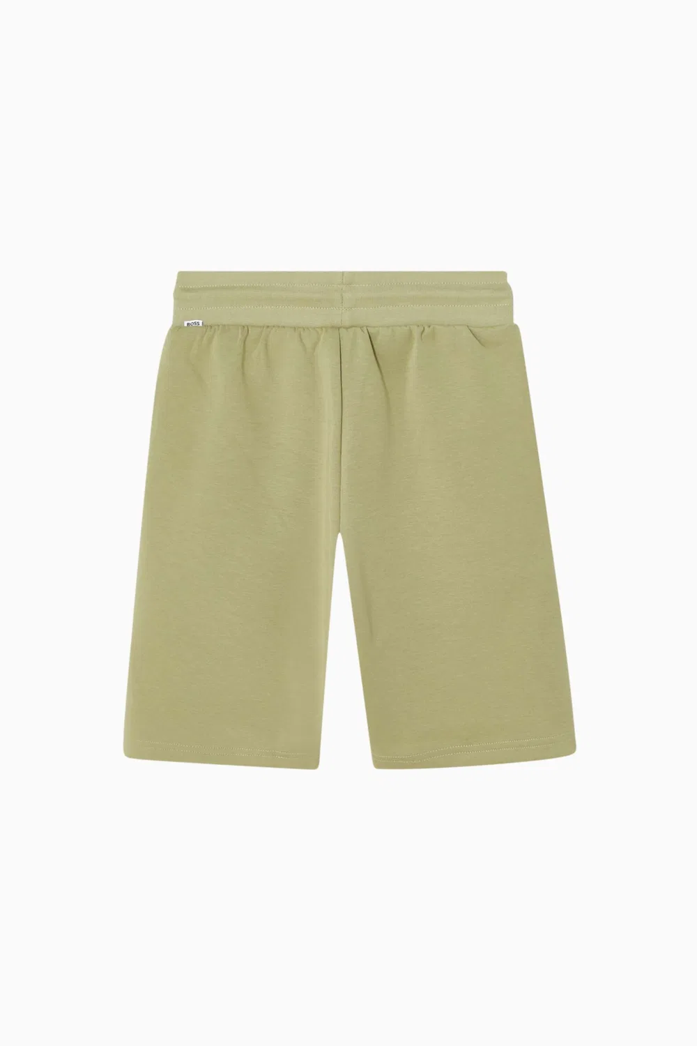 Шорты из футера с логотипом BOSS Kidswear, зеленый — фото 2