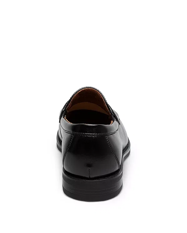Детские лоферы для мальчиков с принтом Rucci Moc Toe Penny Loafers Florsheim Kids, черный — фото 4