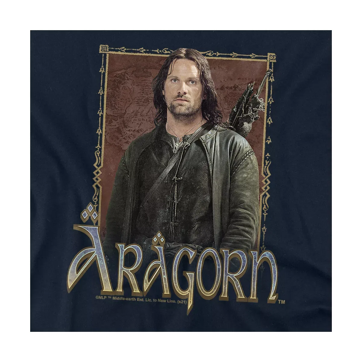 Детское боди с коротким рукавом Aragorn The Lord of the Rings, Navy — фото 2