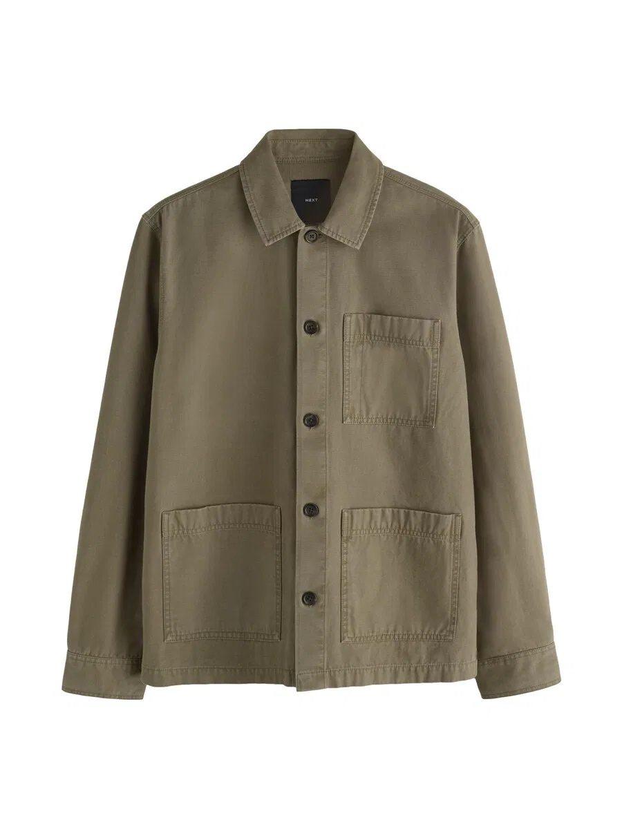 Куртка Next Regular fit Between-Season Jacket 'Chore' цвета хаки