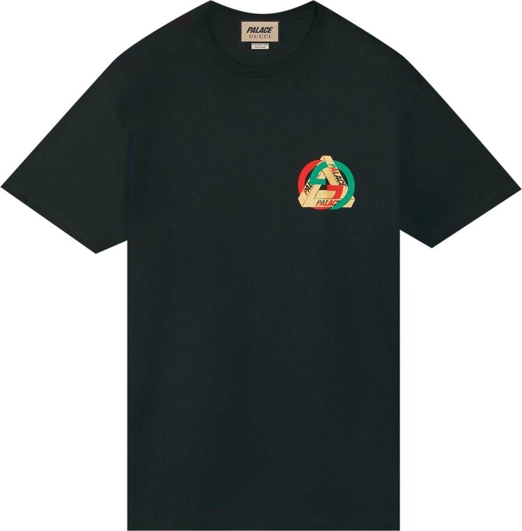 Футболка Gucci x Palace Printed Heavy Cotton Jersey T-Shirt Black, черный — фото 2