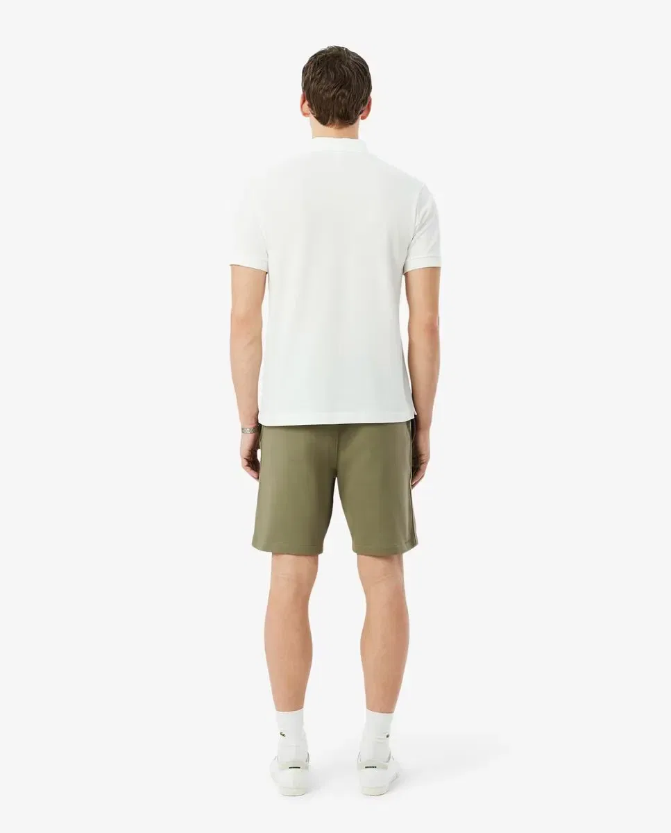 Мужские шорты из футера с принтом Lacoste, Verde Militar — фото 2