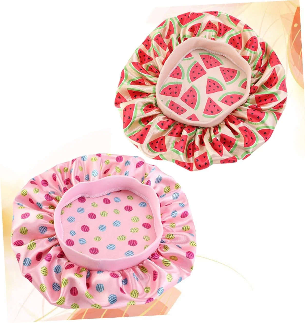 Шапочка для душаs for Kids, Satin, 7LiuYueFei6, 4 Pieces, 27x27cm, Assorted Colours — фото 2