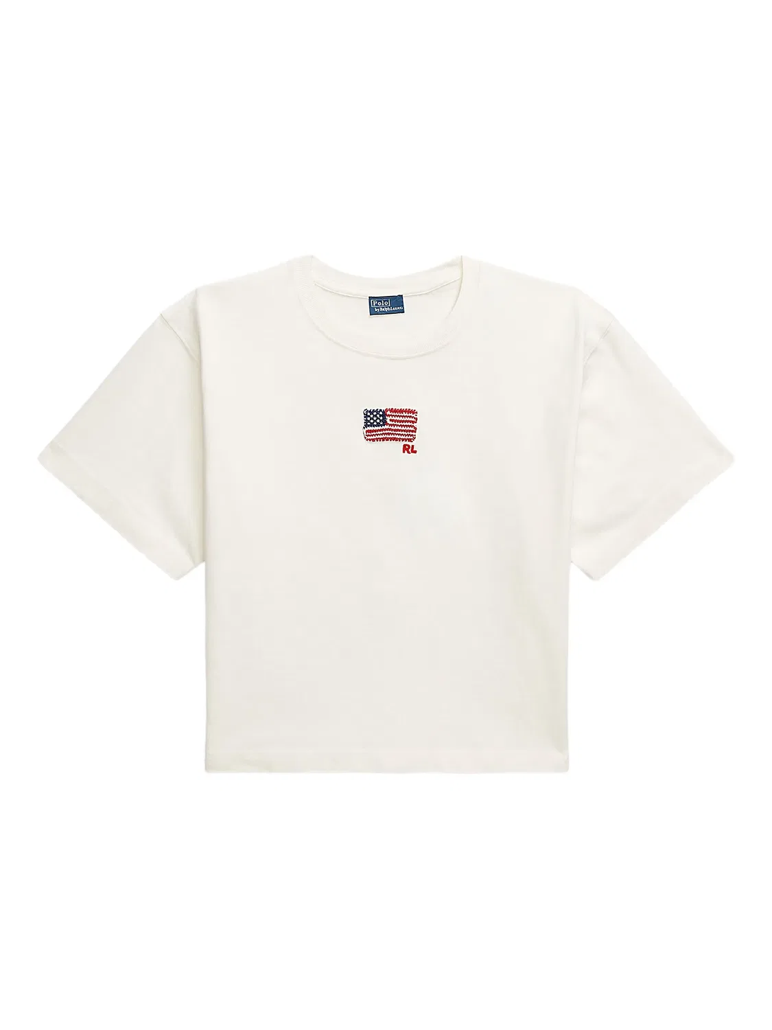 Футболка с вышивкой Polo Ralph Lauren, белый