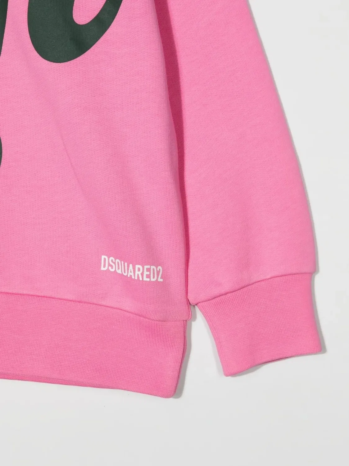 DSQUARED2 Розовый свитшот с текстовым принтом — фото 2