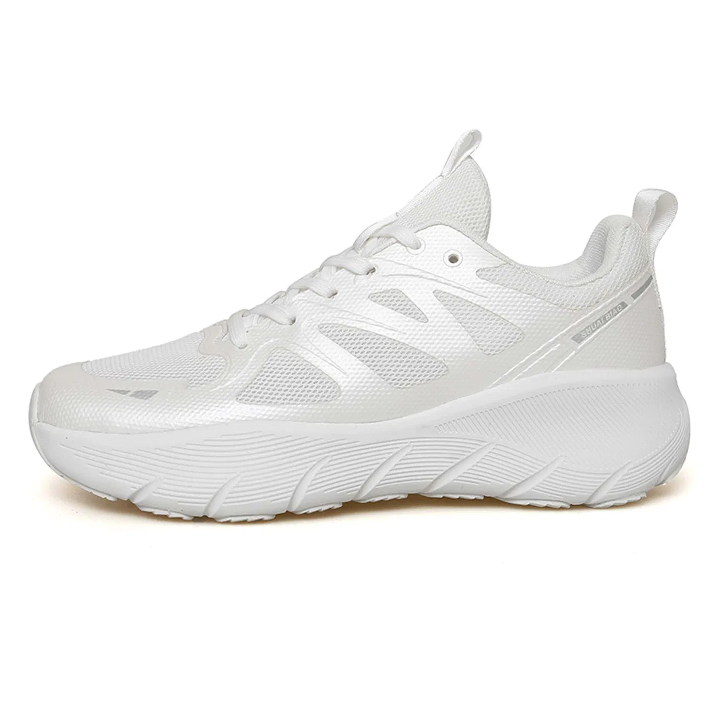 Детские высокие баскетбольные кроссовки с вентиляцией EmpressStride, White — фото 3