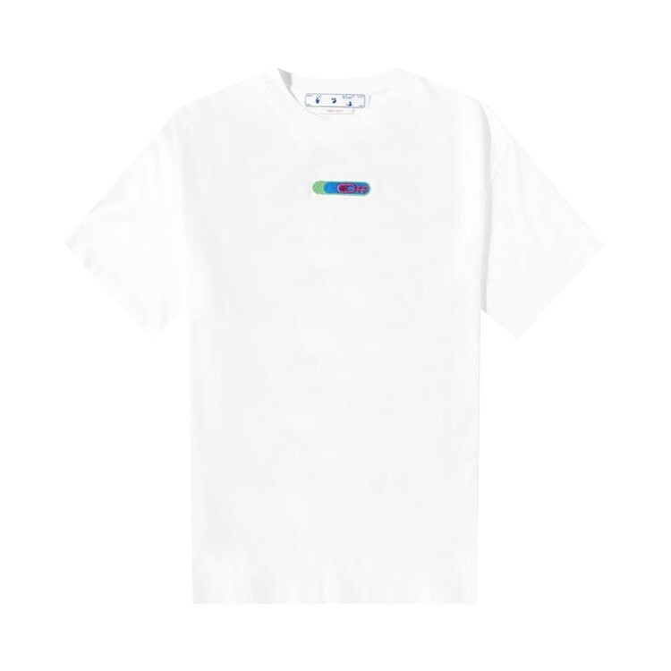 

Футболка Off-White Weed Arrows Over Skate Tee 'White/Green', белый