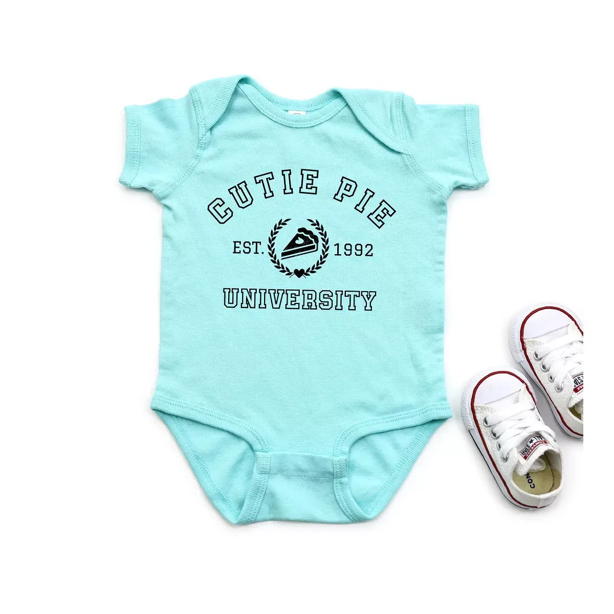 Детское боди с коротким рукавом Cutie Pie University The Juniper Shop, Chill — фото 2