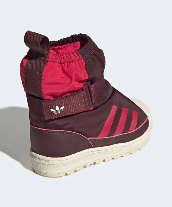 Ботинки Superstar 360 Winterize, Adidas Kids, бордовый — фото 4