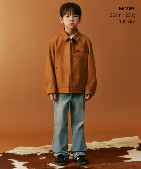 Куртка из искусственной замши, Musinsa Standard Kids, Desert Brown — фото 2