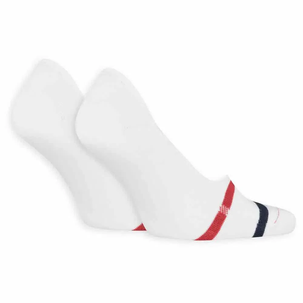 Женские носки с антискользящей подошвой Footie Sport Stripe Levi's, White — фото 2