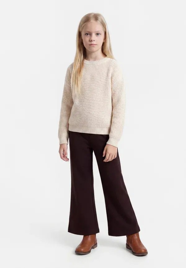 Брюки из полиэстера с эластаном Nkfnalinna wide pant noos Name It, Chocolate Plum, шоколадный