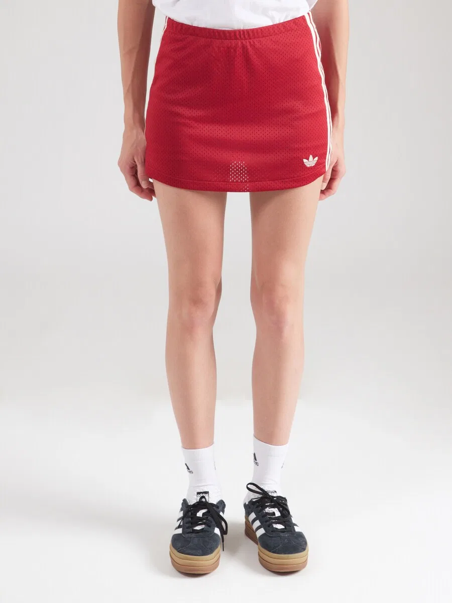 Юбка ADIDAS ORIGINALS красного цвета — фото 3