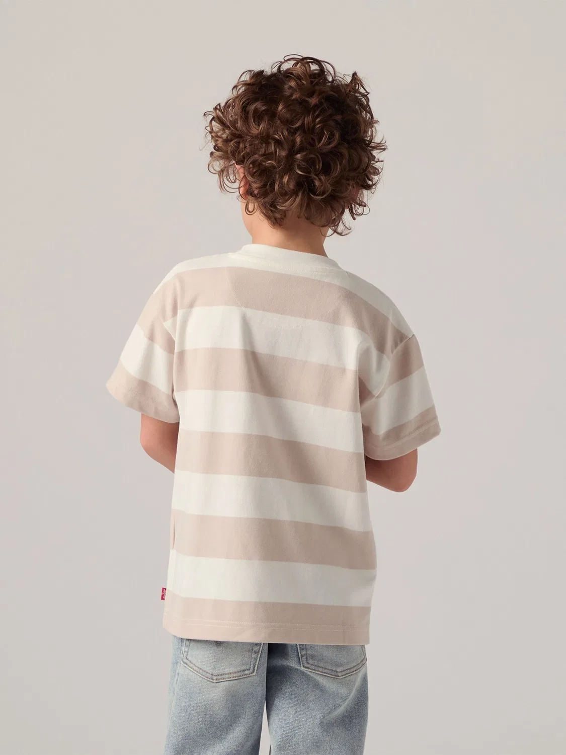 Футболка с полосками Levi's Orange Big Stripe, оранжевый — фото 2