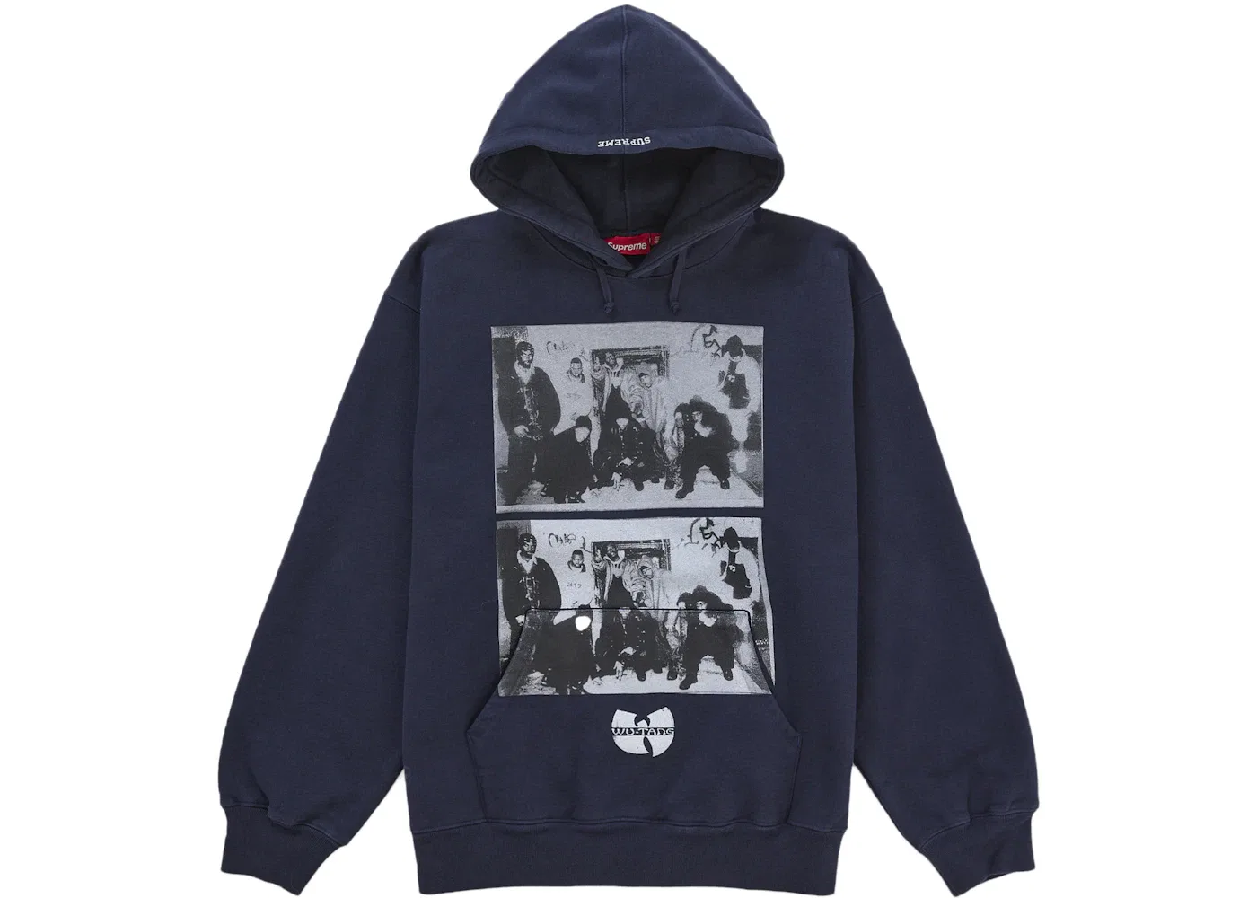 Мужской худи с принтом Wu Tang Clan Supreme, Navy
