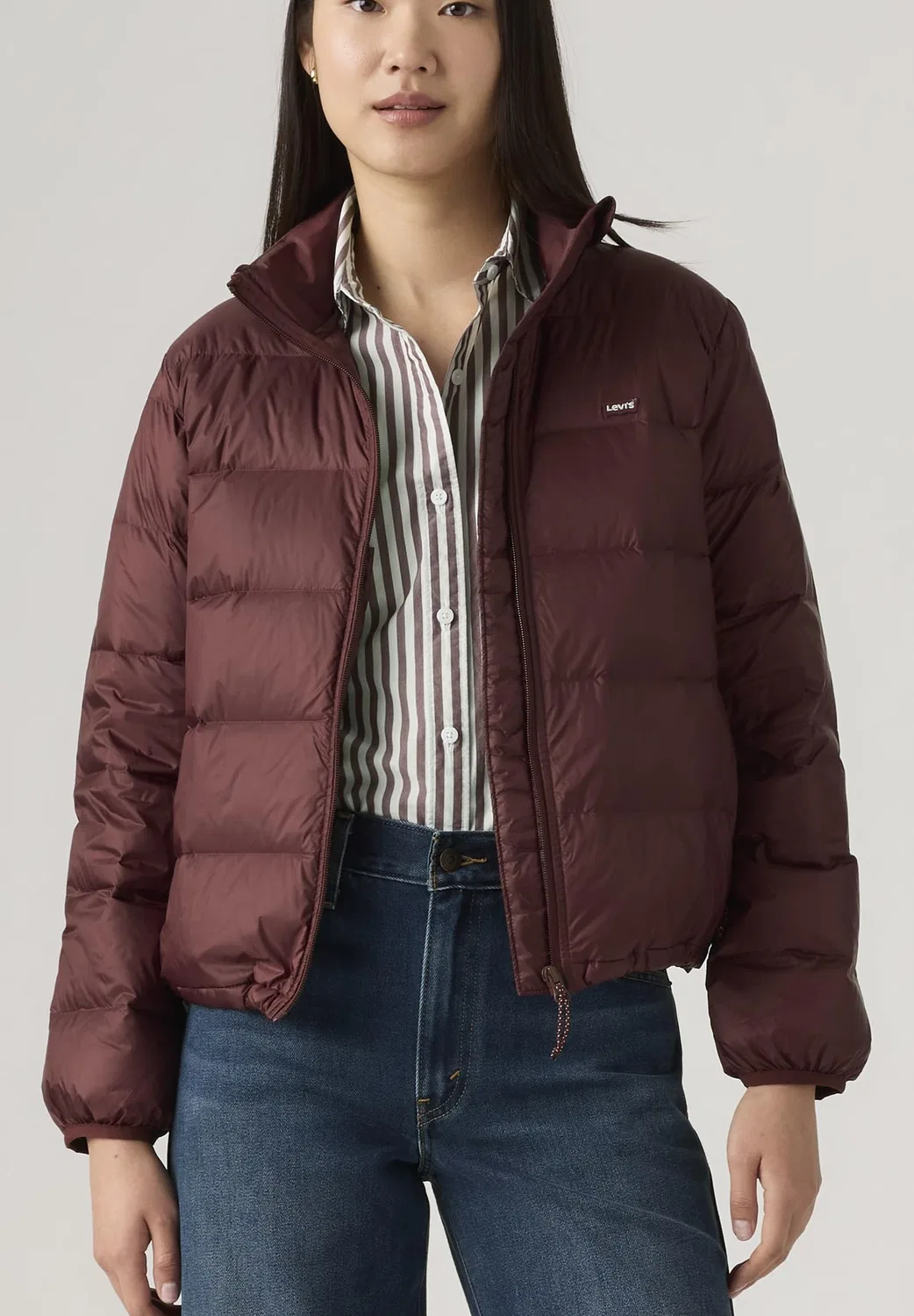 Женское куртка-пуховик Levi's Packable Puffer Chase, Chocolate Truffle — фото 2