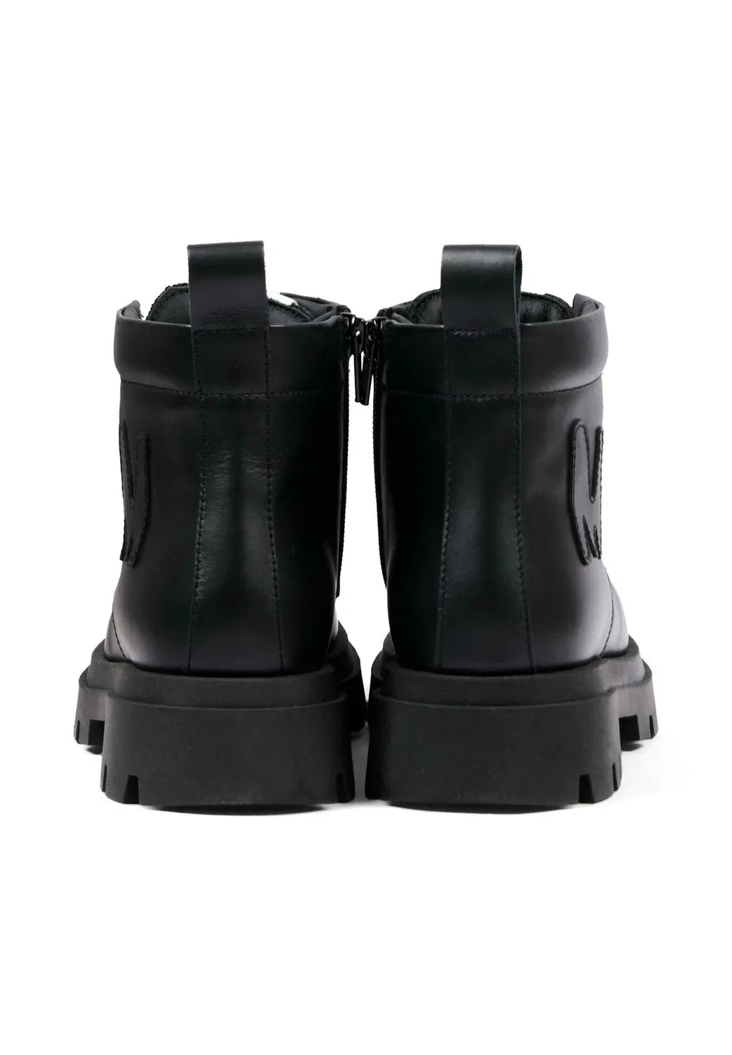 Stivaletti stringati унисекс - ботильоны на шнуровке Msgm, Black — фото 4