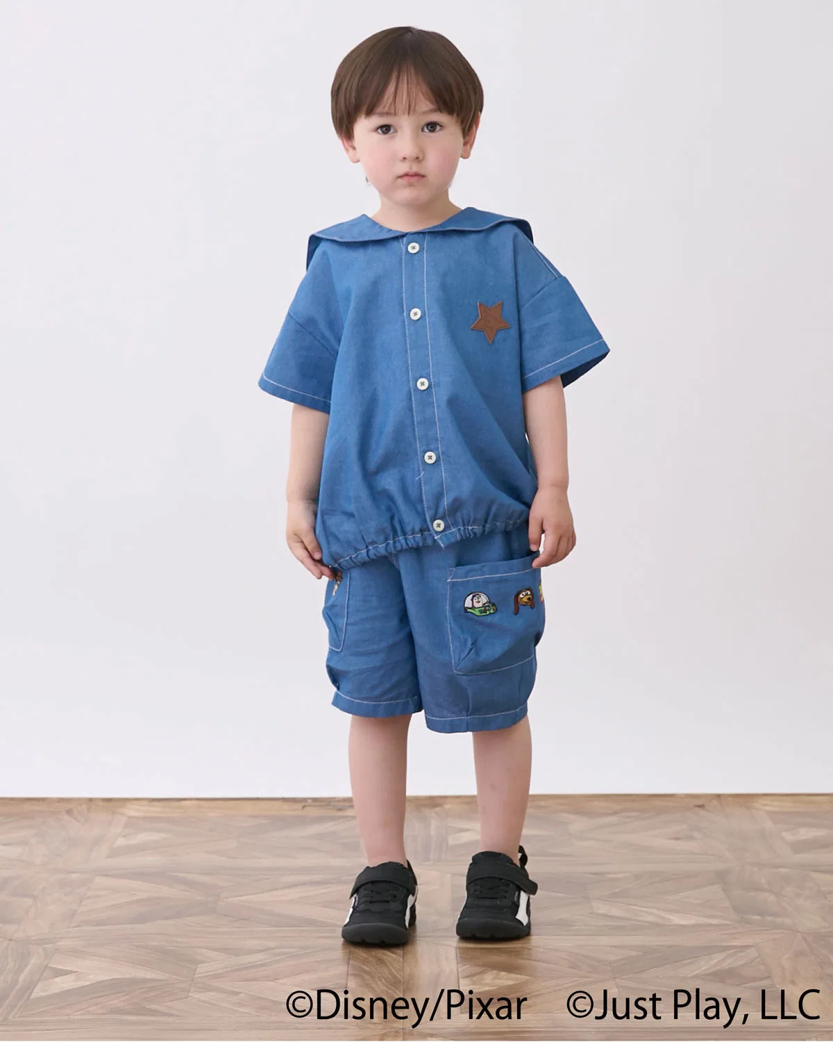 Детские шорты с вышивкой Toy Story, petit main, Blue