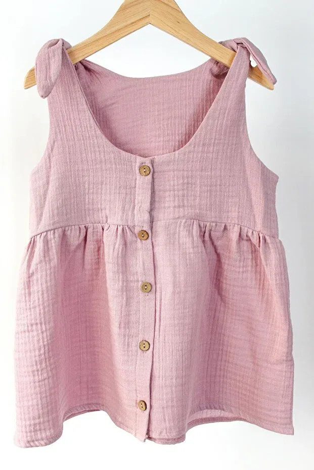 Детское платье для девочек хлопковое O&G Collection, Lilac — фото 3