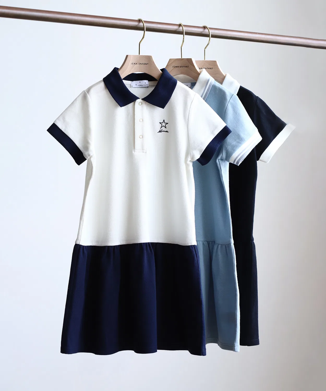 Детское платье-поло с коротким рукавом, модель Summer Occasion IENA ENFANT, White