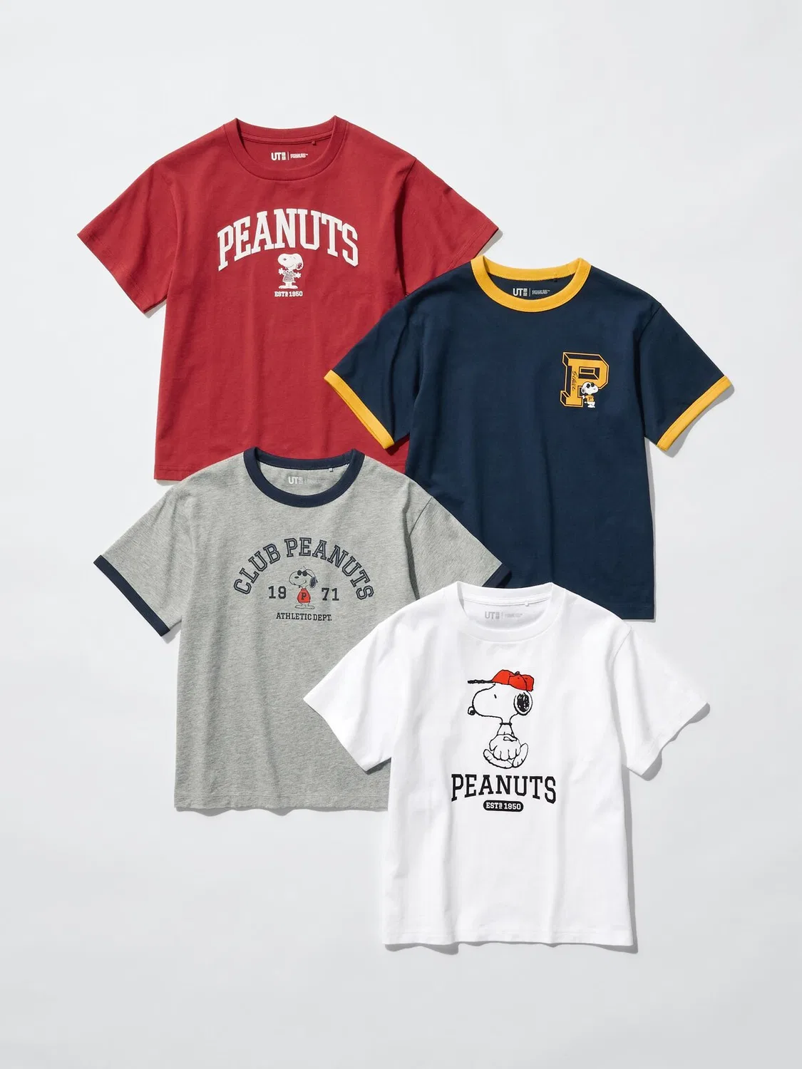 Футболка для детей Uniqlo, графический принт Peanuts UT, красный — фото 3