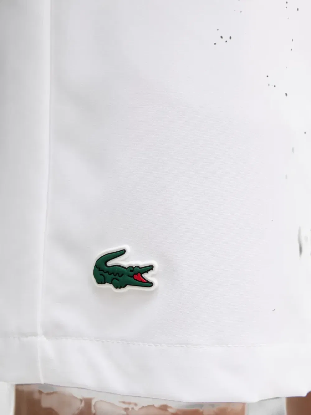 Шорты с нашивкой-логотипом Lacoste, белый — фото 4