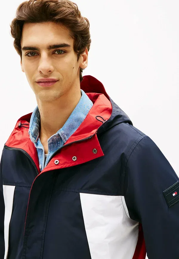 Куртка на молнии с капюшоном Reversible Colour-blocked Tommy Hilfiger, Navy Blue, темно-синий — фото 4
