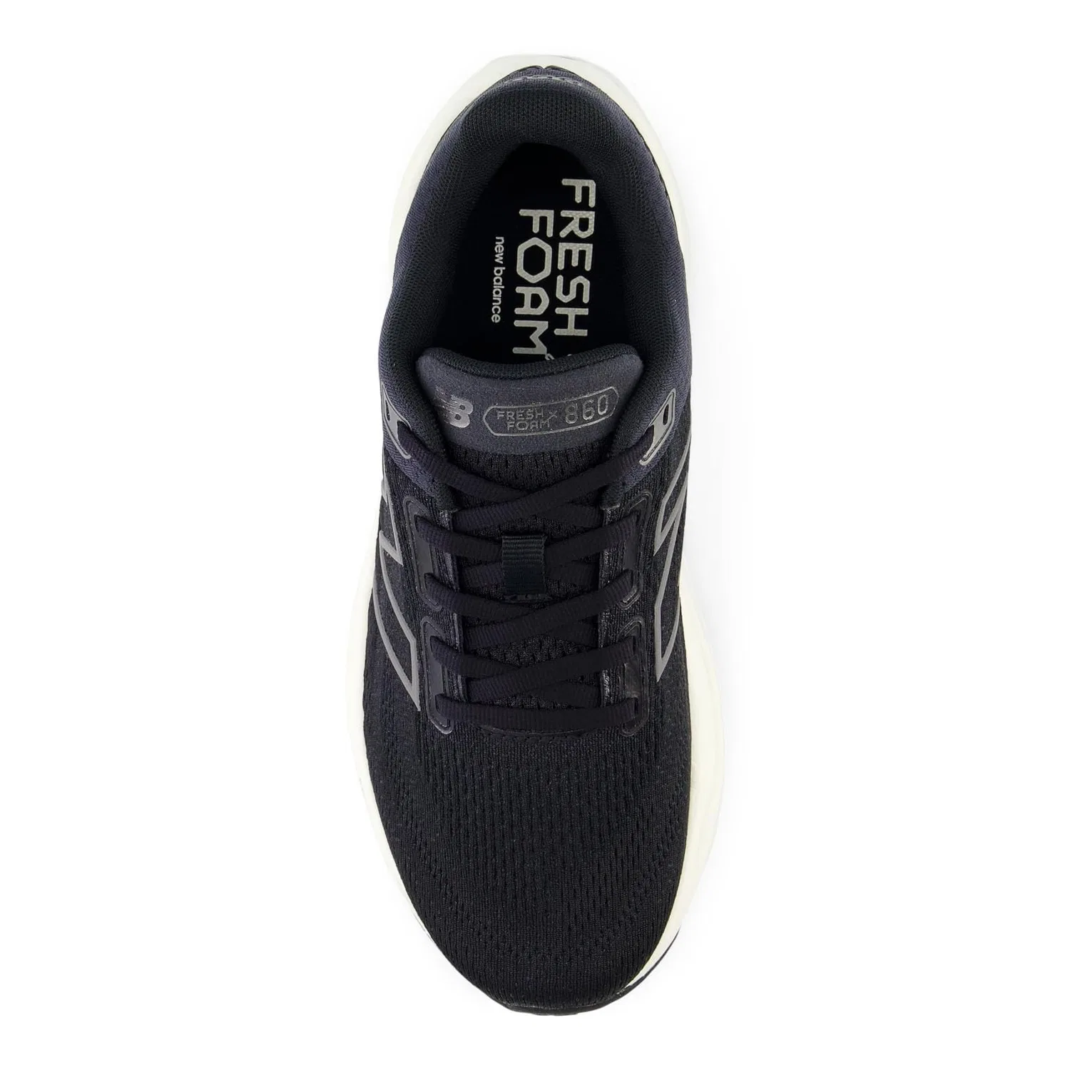 Детские беговые кроссовки для девочек с амортизацией Fresh Foam X 860 V14 New Balance, Black Phantom Angora — фото 2