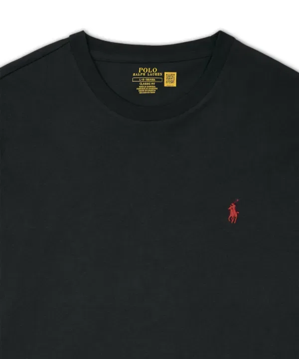 Футболка с длинным рукавом классического кроя Polo Ralph Lauren, черный — фото 3