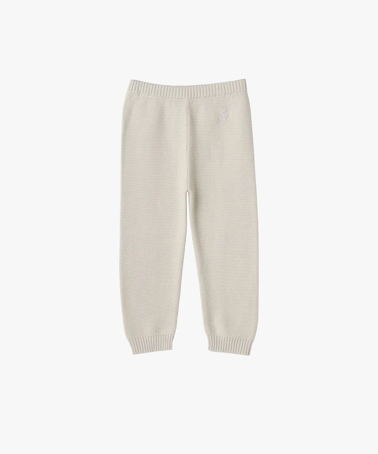 Детские брюки полной длины с логотипом b. Cotton Full Length Pants, agnes b., Серый