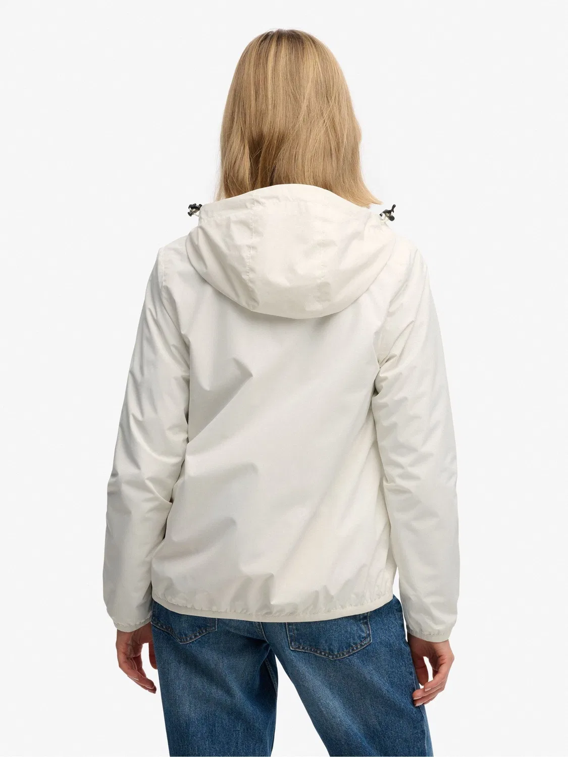 Ветровка Essential Tri Windbreaker, свободная посадка Superdry, белый — фото 2