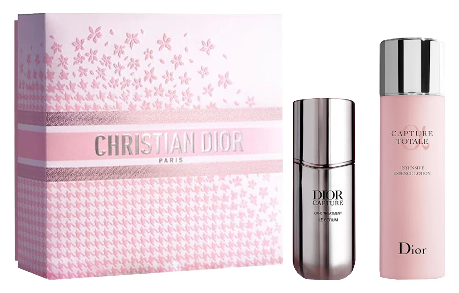 Набор сывороток и эссенции для лица, с укрепляющим действием, DIOR, Pink Houndstooth Box