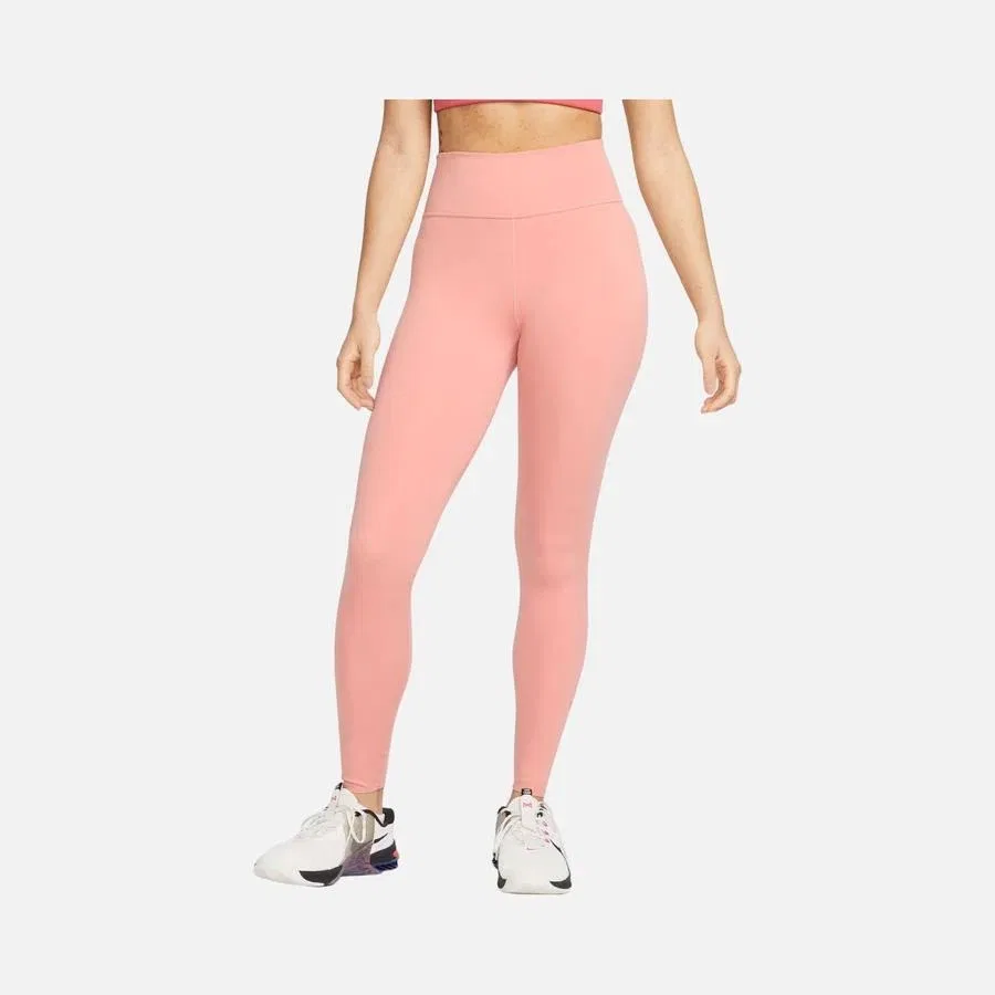 Леггинсы спортивные с высокой талией One Luxe Mid-Rise Training Pink Nike, Розовый — фото 3